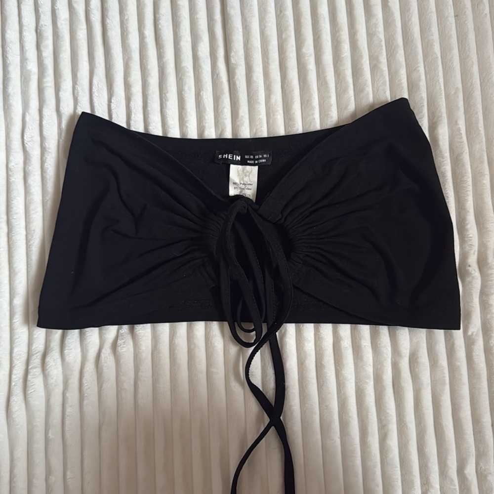 shein front tie top